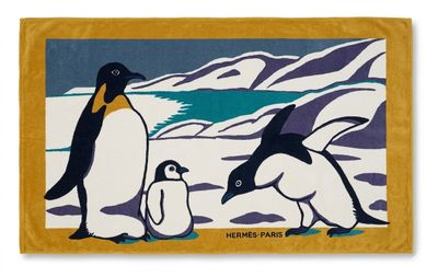 penguins and penguins on the beach area rug