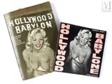 Deux livres consacrés à Marilyn Monroe et à Hollywood sont posés côte à côte