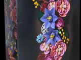 a box that has a bunch of flowers on it