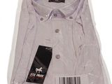 the shirt is in a plastic bag with a tag on it