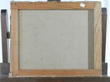 a picture of a painting on a easel on a table