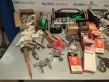 a lot of tools on a table in a room