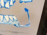 a picture of a painting of a toothbrush and toothpaste