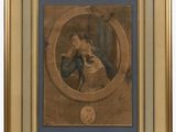 an image of a painting of a man and woman in a circle