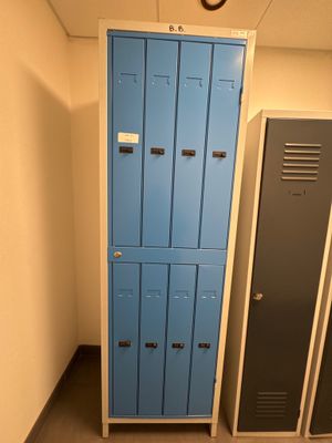 two lockers next to each other in a room