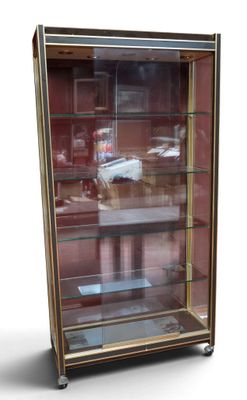 une vitrine en verre contenant une voiture