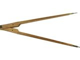 a close up of a pair of scissors on a white background