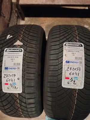 two tires are sitting side by side next to each other