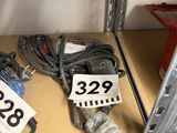 a lot of wires on the shelf in the store