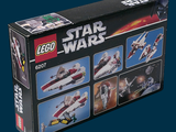 a box of lego star wars sets on a blue background