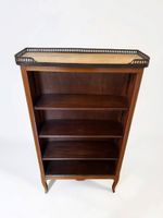 Bibus ou petite bibliothèque en chêne, plateau en marbre à g… (photo 2)