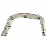 an image of a close up of a wrist watch with a diamond on it