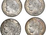 four silver coins of the reign of the reign of the reign of the reign of the reign of the reign of the reign of the reign of the reign of the