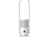 an image of a white air purifier sitting on top of a white table