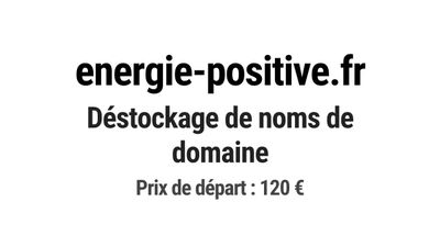 Nom de domaine energie-positive.