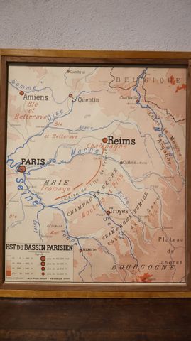 Cartes murales ROSSIGNOL Montmorillon : 13 cartes régionales 72 x...