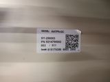 a close up of a qr code on the back of a train