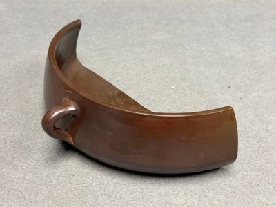 Cuit pomme normand en grès. H. :9 cm.