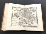an old book with a map of india on it