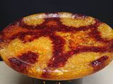 a pie with a star of david on top of it