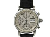 a close up of a wrist watch with a black strap