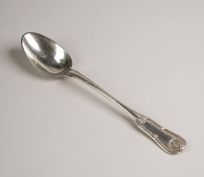 a spoon that is sitting on a table