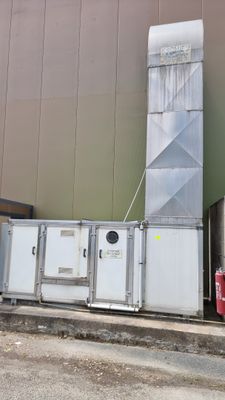 a large building that has a bunch of appliances on it