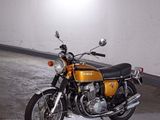 a motorcycle that is parked in a parking garage