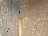 a close up of a piece of wood with a hole in it