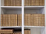 de nombreux livres qui se trouvent sur les étagères de la pièce