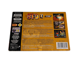 a back cover of a game box with a picture of a fire