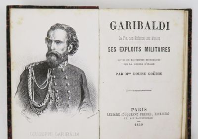 an old book with a picture of a man in uniform
