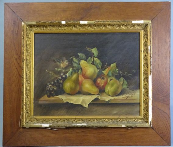M. MARCHAND (fin 19ème - 20ème). En pendant « Nature morte aux po...