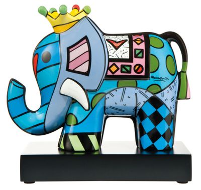 la suite décorées Romero Britto: Sculpture en porcelaine "Gr…
