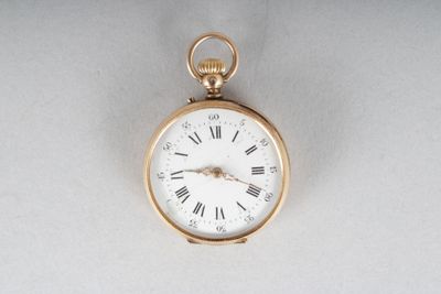 montre de col en or, diam. 3.2 cm env. - Photo 1