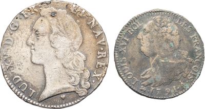 gros plan d'une pièce de monnaie sur laquelle figure une tête de femme
