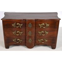 IMPORTANTE COMMODE LOUIS XV de forme arbalète en noyer à 3 r… (photo 3)