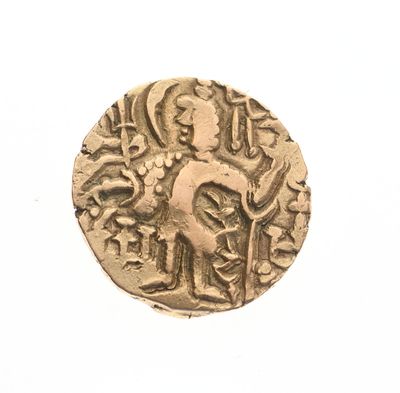 une image représentant une pièce d'or sur laquelle figure le portrait d'un homme