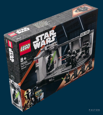 a box with a lego star wars set inside of it