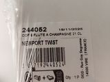 someone is holding a pair of scissors in their hand with a barcode on it