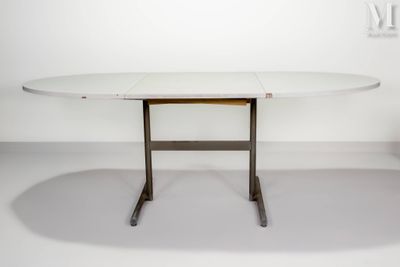 Table de salle à manger Table à manger à rallonges en formic…