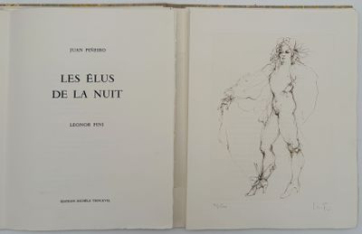 a book with a drawing of a nude on it