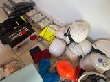 many items that are on the floor in the room
