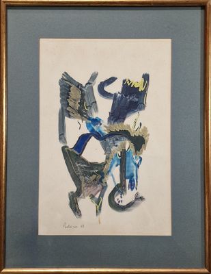 Franco PEDRINA (1934 - 2017) Sans titre - 1968 TECHNIQUE MIX…