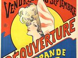 une affiche publicitaire pour un casino à Paris représentant le visage d'une femme