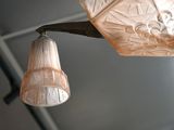 a light that is hanging from the ceiling in the room