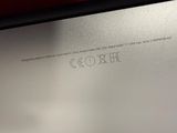 a close up of a computer screen with a keyboard on it