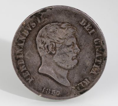 SICILE 1 pièce de 120 Grana Argent Ferdinand II 1857, poids …