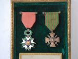 a picture of a picture of a medal and a picture of a medal