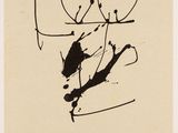 an image of a black and white drawing of a person on a skateboard